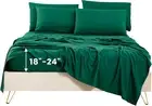 Extra Deep Pocket King Sheets 18-24 Inch-Fits up to 24" Mattress 1800 Thread Cou