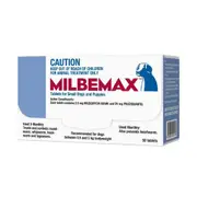 Milbemax Allwormer Dog Under 5kg 50 tablets