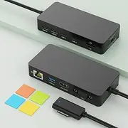 Microsoft Surface Dock 2 with Power Supply, 11 en 1 Surface Docking Station 4K@60HZ HDMI+VGA Surface Dock Surface Pro Docking Station para Surface Pro 11/10/9/8/X/7/6/5/4, Surface Laptop 7/6/5/4/3/2/1