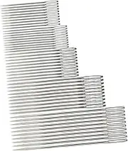 GRADENEVE Embroidery Needles Set 5 Sizes 10pcs Each Threading Needles for Hand Sewing Embroidery Accessories