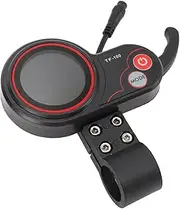 Electric Bike Thumb Throttle with LCD Display, 48V 6 Pin Electric Scooter Thumb Throttle Speedometer with LCD Display & 6 Pin Waterproof Connector, Electric Scooter Display Panel
