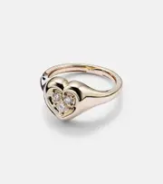[Stone and Strand] Stone and Strand 14kt gold ring with diamonds N gold
