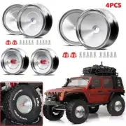 4x 1.9" Alloy Metal Beadlock Wheel Rims For 1/10 RC Crawler D90 SCX10 TRX4 Gen8