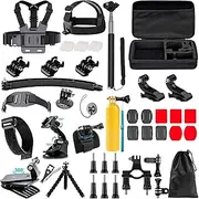 Action Camera Accessories Kit,Includes Waterproof Housing &Silicone Case, Gopro Accessories for GoPro Hero 13/12/11/10/9/8/ 7, DJI Osmo Action 4, AKASO Brave 7, APEMAN, Campark, SJCAM