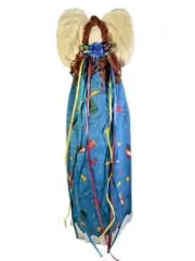 Handmade Angel Cloth Country Style Christmas Tree Topper 18" One of a Kind ! NEW
