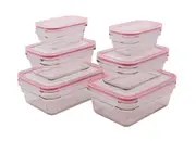 Rectangular Oven Safe Food Container Set, 6 Piece