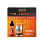 L'Oreal Men Expert Vitamin C Expert Duo Vitamin C Serum 30ml & SPF15 Moisturiser 50ml