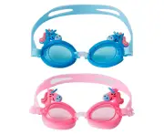 Children's swimming goggles - Unicorn full blue swimming goggles + Unicorn full pink swimming goggles