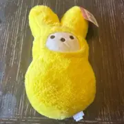 Easter Peeps Pompompurin Hello Kitty Yellow Bunny Peep Plush Stuffed Animal 12"