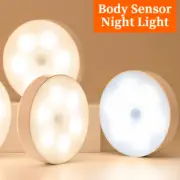 Motion Sensor LED Night Light USB Rechargeable Bedroom Night Light Wireless Indu