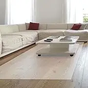 Wooden Floor Chair Mat, Clear Floor Protector, Floor Protection Mat, 1.5mm Thickness, 200 * 120CM Large Chair Mat Rectangular Clear Chair Mat