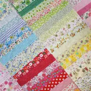 50pcs 8in x 8in Cotton Fabric Precut Craft Square Patchwork Sheets Sewing Fabric