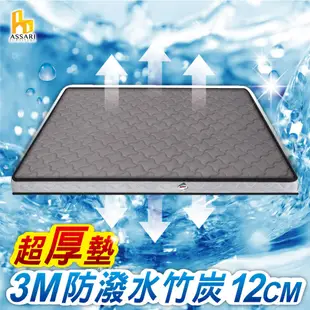 ASSARI-3M防潑水3D冬夏二用12cm日式床墊-單大3.5尺 (4.3折)