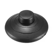 Pedal Push Button Switch Round Lighting Foot Switch - 125V / 250V / Black / 1Pcs