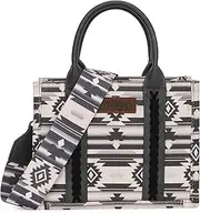 [Montana West] Wrangler Tote Bag for Women Boho Aztec Purses with Signature Guitar Strap Fall Collection