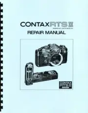 Contax RTS-II Quartz Camera Body Repair Manual Reprint