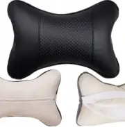 Vehicle Head Rest Pillow Under The Neck Black Universal Headrest 18x27cm