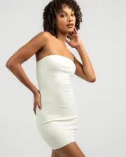 [Mooloola] Mooloola Women's Florence Dress in Cream Size 8 8 Cream