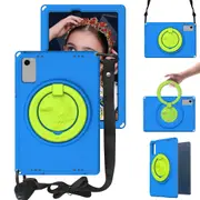 For Samsung Galaxy Tab A9+ (Global Hawk)-Eva Tablet Case (With Shoulder Strap) Blue