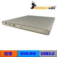 在飛比找Yahoo奇摩購物中心優惠-Hornettek-USB3.0超薄型外接式DVD燒錄機