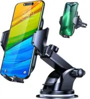 Car Phone Holder Mount, Phone Stand for Car Windshield Dashboard Air Vent,Han...