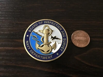 NAVY BOARD OF INSPECTION AND SURVEY Challenge Coin