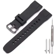 waterproof Silicone watchband Compatible with Casio Protrek PRG-650Y 600 PRW6...