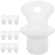 UPKOCH Hot Water Bottle Covers Leakproof Plugs Stopper Replacement Handheld Sealer Universal Fit for Most Bottles 10 Caps Silicone Seal Plastic
