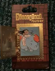 DISNEY PIN STITCH LILO DUMBO ELEPHANT ATTRACTION FANTASYLAND POSTER PINS SET/LOT