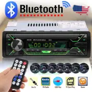 Single DIN Bluetooth In-Dash Car Stereo Receiver USB AUX MP3 Player Radio+Remote