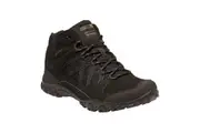 Regatta Mens Edgepoint Mid Waterproof Hiking Shoes (Black/Granite) - UTRG4559