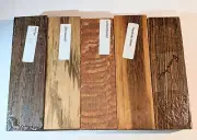 Knife Handle Blanks Wenge, Zebrawood, Leopardwood, Goncalo Alves, Bocote