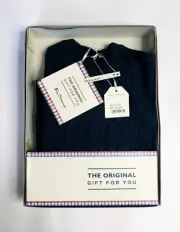 Ben Sherman Cable Knit Crew Neck Navy Blue Sweater - Men's Small