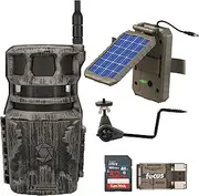 Stealth Cam Revolver 40MP Pro 360-Degree Cellular Trail Camera Bundle with Solar Power Panel, Trail Camera Holder, 32GB Ultra SDHC UHS-I Memory Card, and SD USB 2.0 Card Reader (5 Items)