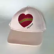 H&M Pink Hat Reversible Sequin Heart Cap Toddlers 4-8 Yrs Girls Birthday Gift