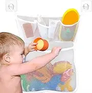 Bathroom Toy Storage Bag,Bath Toy Storage Organizer,Bathroom Decor,Bathroom Multi-Functional Mesh Hanging