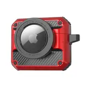 2 In 1 Protective Case For Airpods Pro 2, Airtag Anti-drop Cover Auto Spring Opening Bluetooth Earbuds Shockproof Case With Hook