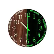 Wall Clock Glow in The Dark (Silent Non-Ticking)