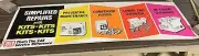 NOS Vintage CAT Simplified Repairs Kits 2’x6’ Poster Banner - Service Overhaul