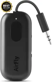 Airfly Pro Bluetooth Transmitter/Receiver, Connects 2 AirPods, 3.5mm Audio Jack