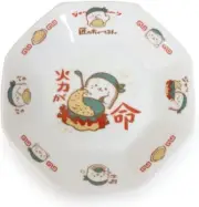 Sirotan Baby Harp Seal Octagon Plate Porcelain 18.5cm Fried Rice Japan