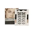 Magnetic Eyeliner False Eye Lashes Extension Eyeliner Tweezer Eyelash Set Women