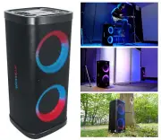 Rockville BASS PARTY 65 V2 1200w Rechargeable LED House Party Speaker w/Mic in