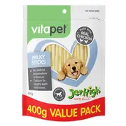 Vitapet Jerhigh Milky Sticks Dog Treats (400g)