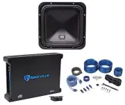 MTX S6510-44 10" 500 Watt RMS Car Audio Square Subwoofer+Mono Amplifier+Amp Kit
