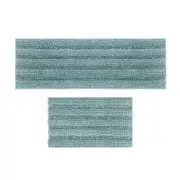 Non-Slip Chenille Rug Carpet Microfibre Shaggy Bath Mat Bathroom Shower Toilet Washable Blue