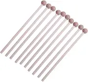 Milisten 10Pcs Wood Mallets Percussion Sticks for Xylophone Marimba Durable Natural Drumsticks for Music Education and School Instruments