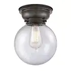 Innovations 204-8-LED Large Beacon 1-Lt Flush, ORBZ/Seed - 623-1F-OB-G204-8-LED