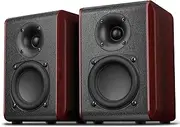 Saiyin Passive Bookshelf Speakers with 3.5 inch Woofer,Home Desktop Stereo Speakers,Amplifier or Receiver Required,Passive Surround, Front Speakers for PC/Gaming/Turntable,4 Ohms,Wall Mountable