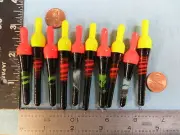 10 NEW WOOD SLIP FLOATS / BOBBERS PANFISH ICE FISHING NO FREEZE UP ON LINE B138